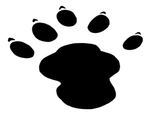 paw print clipart otter | Paw print, Paw, Tiger paw print